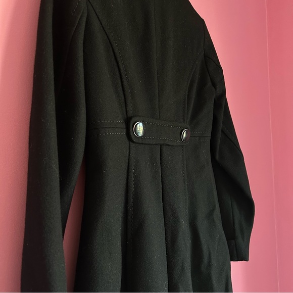 Black Trench Jacket Size 2 - Picture 5 of 8